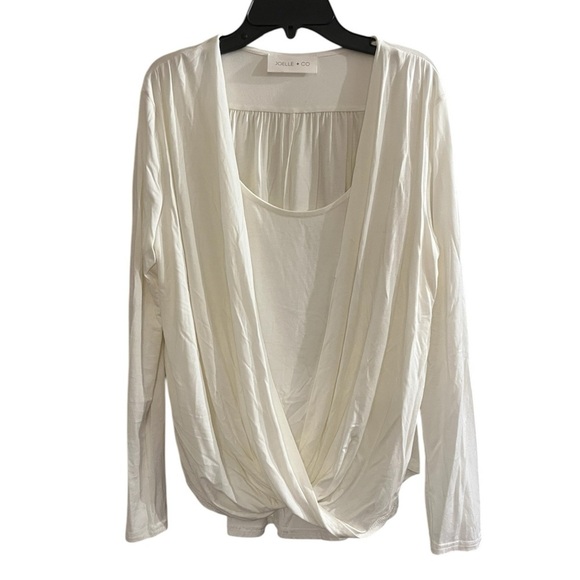 Joelle + Co Women’s Drape Front Blouse - Picture 1 of 5